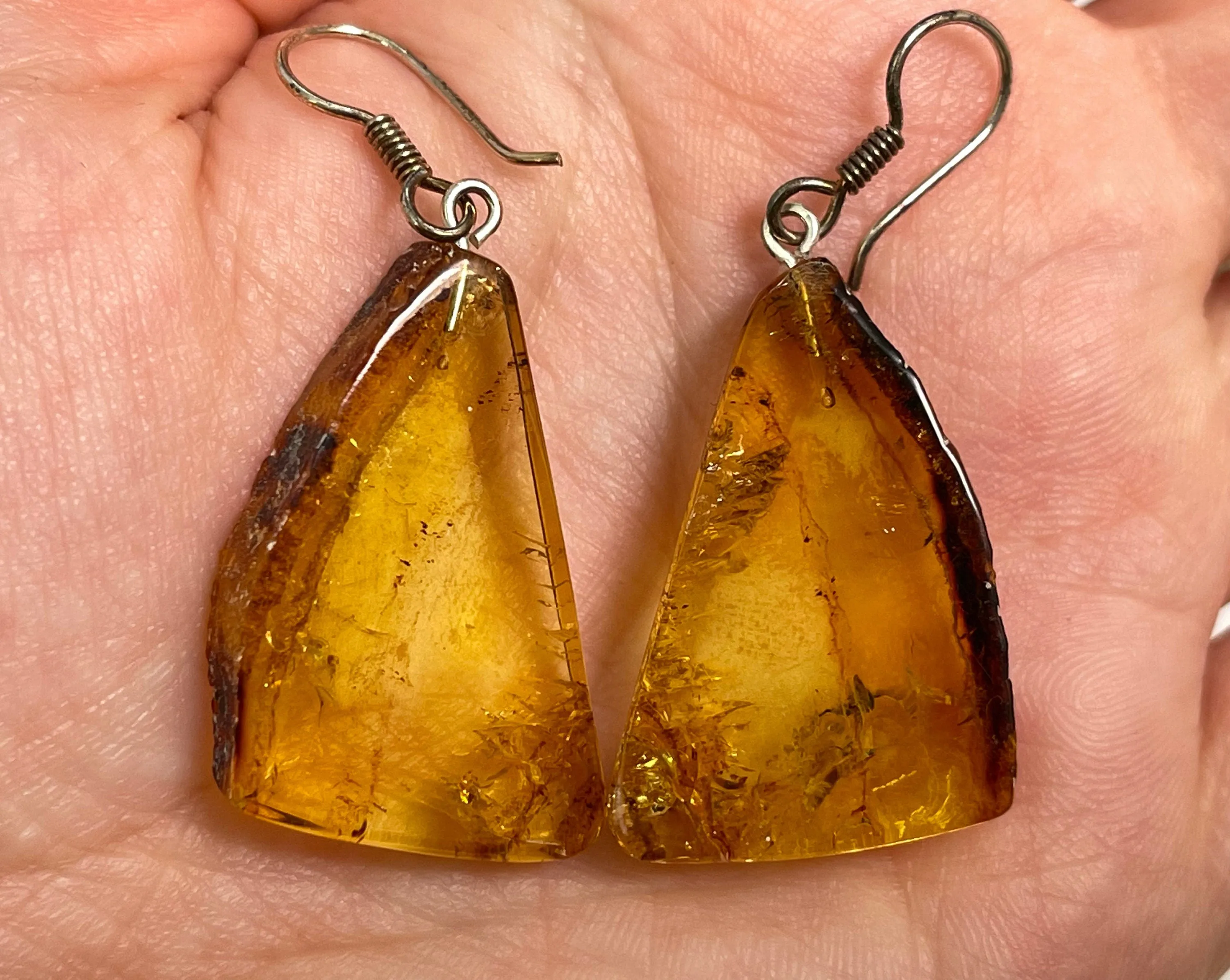 AMBER Crystal Earrings - Statement Earrings, Dangle Earrings, Handmade Jewelry, Healing Crystals and Stones, 50351