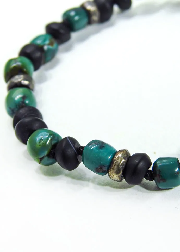 Arizona Turquoise and Black Onyx Bracelet