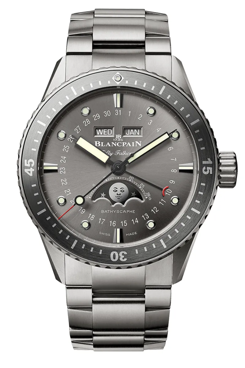 Blancpain Fifty Fathoms Bathyscaphe Complete Calendar Titanium 5054 1210 98S