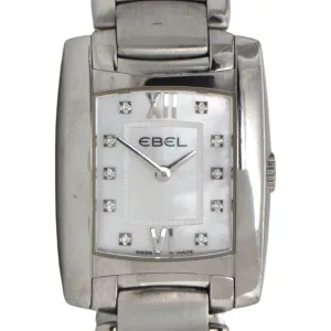 Ebel 'Brasilia' Diamond Stainless Steel Wristwatch