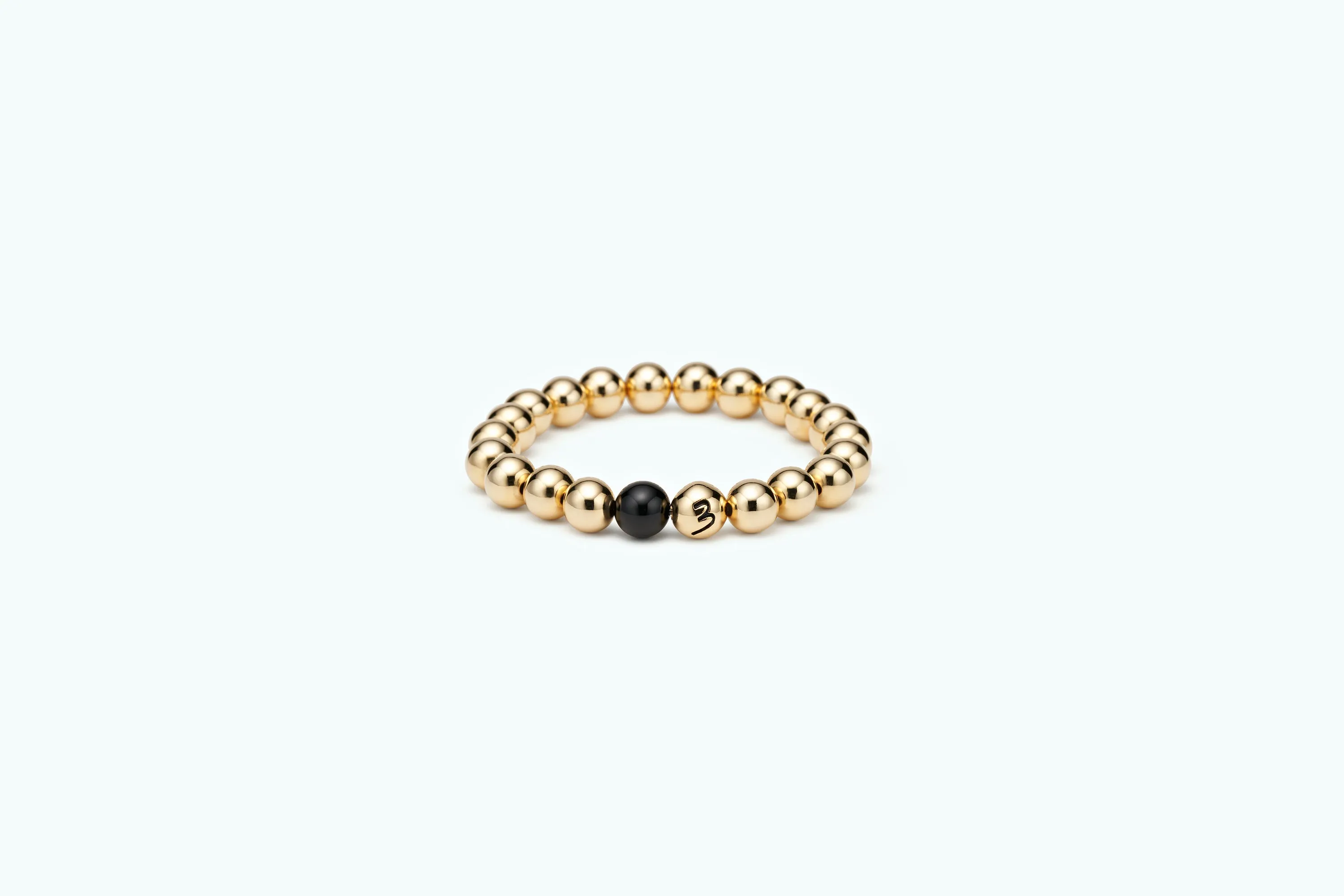 Essential Black Onyx Ball Bracelet 8mm