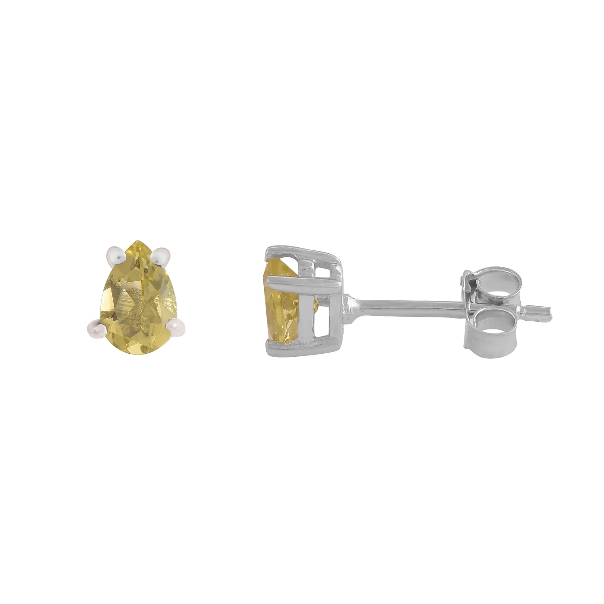 Lemon Quartz Studs