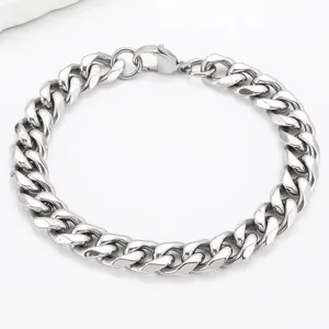 Men's titanium steel Cuban chain bracelet
