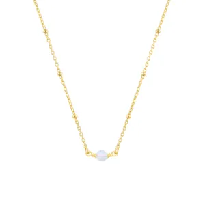 OCTOBER BIRTHSTONE NECKLACE GOLD