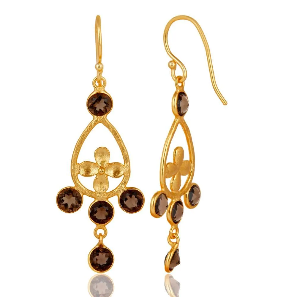 Smoky Quartz Danglers