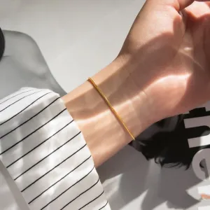 Titanium Steel Color-preserving Snake Bone Bracelet Female